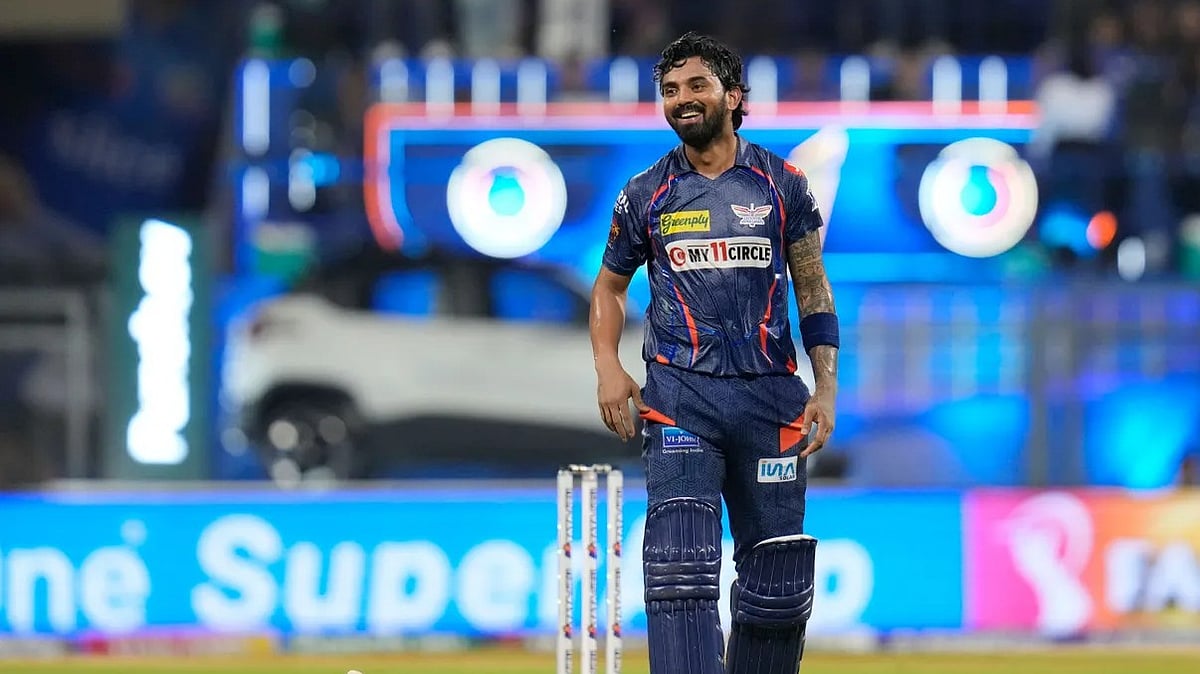 BCCI : LSG skipper KL Rahul during match 67 of IPL 2024 against Mumbai Indians at Wankhede Stadium on May 17, Friday. 