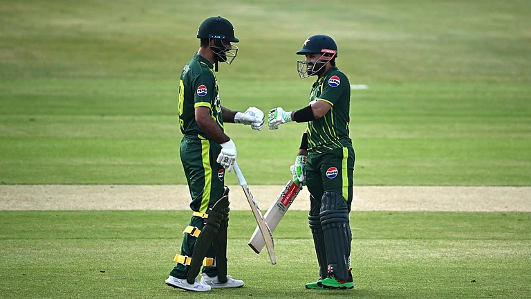 Mohammad Rizwan and Fakhar Zaman guided Pakistan past Ireland in the second T20I on Sunday (May 12). - null