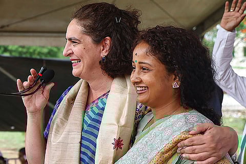 Priyanka Gandhi and Kalpana Soren in Jharkhand