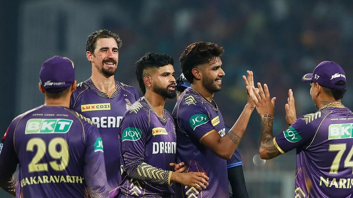 Kolkata Knight Riders team. - BCCI