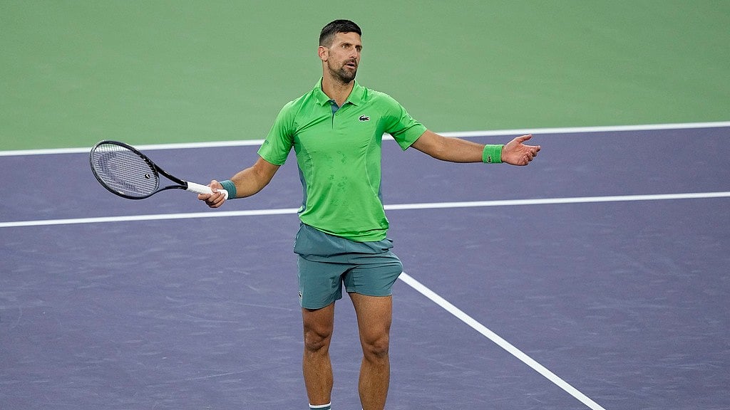 File/AP : World number one Novak Djokovic lost in straight sets to Alejandro Tabilo at the Italian Open.