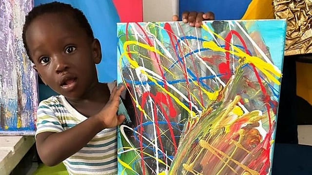 One-Year-Old Ghanaian Boy Becomes World's Youngest Artist, Guinness World Records Declares