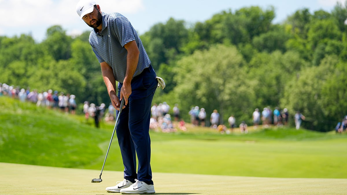 Scottie Scheffler in action