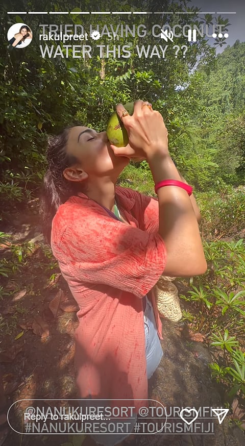 Rakul Preet Singh on her Instagram Stories