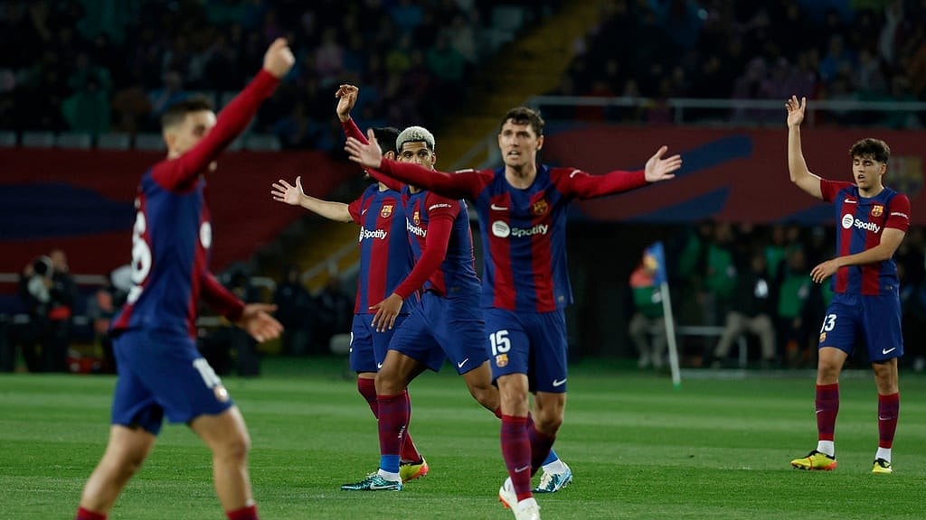 AP/Joan Monfort : FC Barcelona beat Valencia 4-2 in their previous La Liga 2023-24 match.  