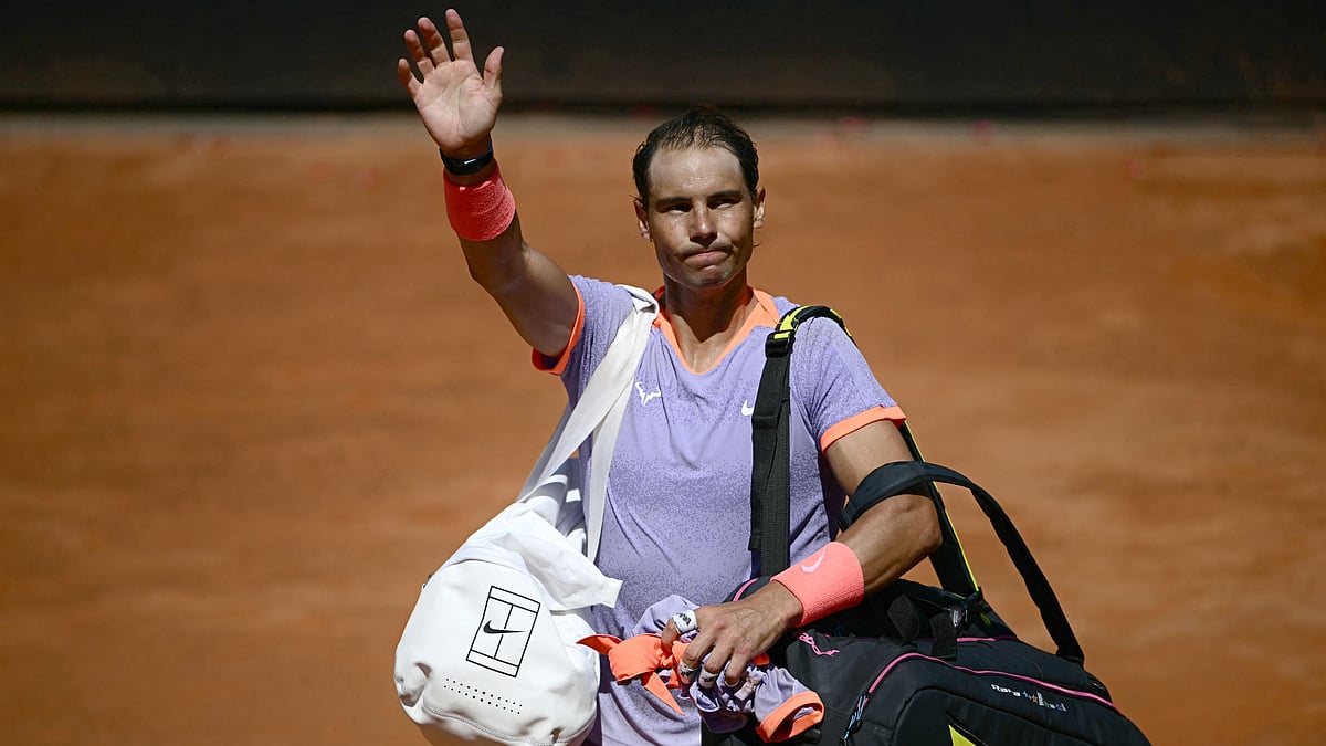 Rafael Nadal is out of the Italian Open.