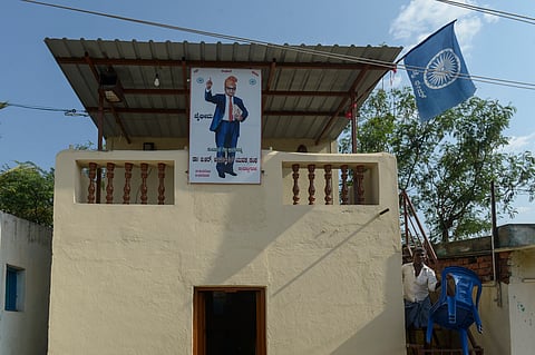 Inside Ambedkar Colony of Rottigawad village in Karnataka.
