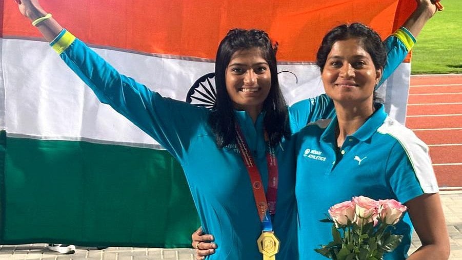 SAI : Pavana Nagaraj with her mother Sahana Kumari.