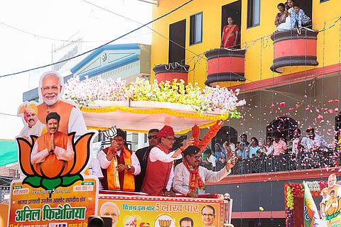 Shivraj Singh Chouhan's road show