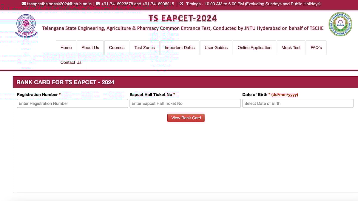 Official Website : TS EAMCET 2024 OUT |