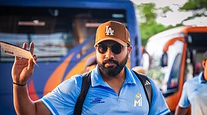 X/@mipaltan : Rohit Sharma.