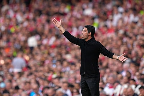 Arsenal's manager Mikel Arteta