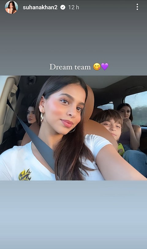 Suhana Khan with her 'dream team'