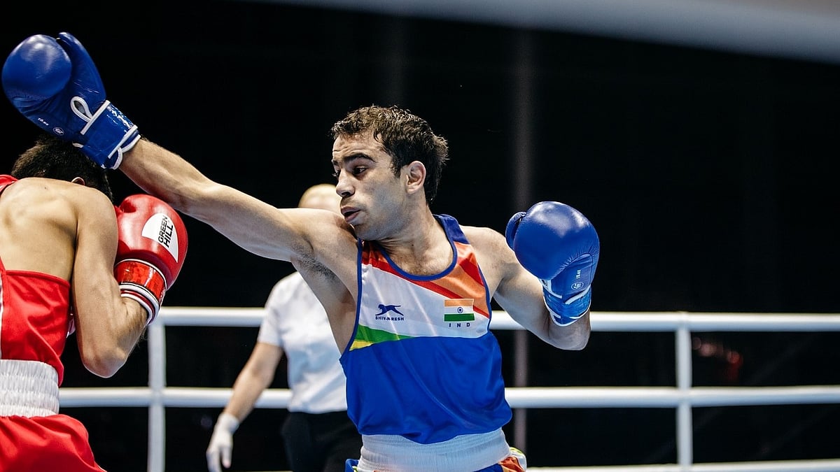 File photo of Indian boxer Amit Panghal. - BFI