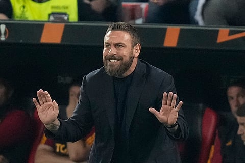 Roma's coach Daniele De Rossi