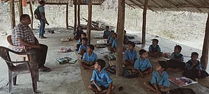 Raunak Shivhare : Re-opened government Primary School in a highly sensitive village Kangaltong in Dist. Sukma.
