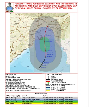 Cyclone Remal: Satellite Images, Path, Track And Map Of Severe Cyclonic ...