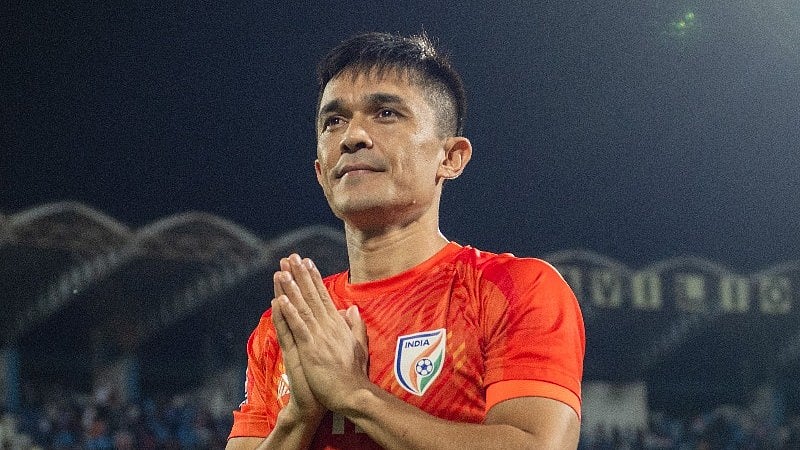 Photo: X/ @IndianFootball : Sunil Chhetri will play his last International match on 6th June against Kuwait.
