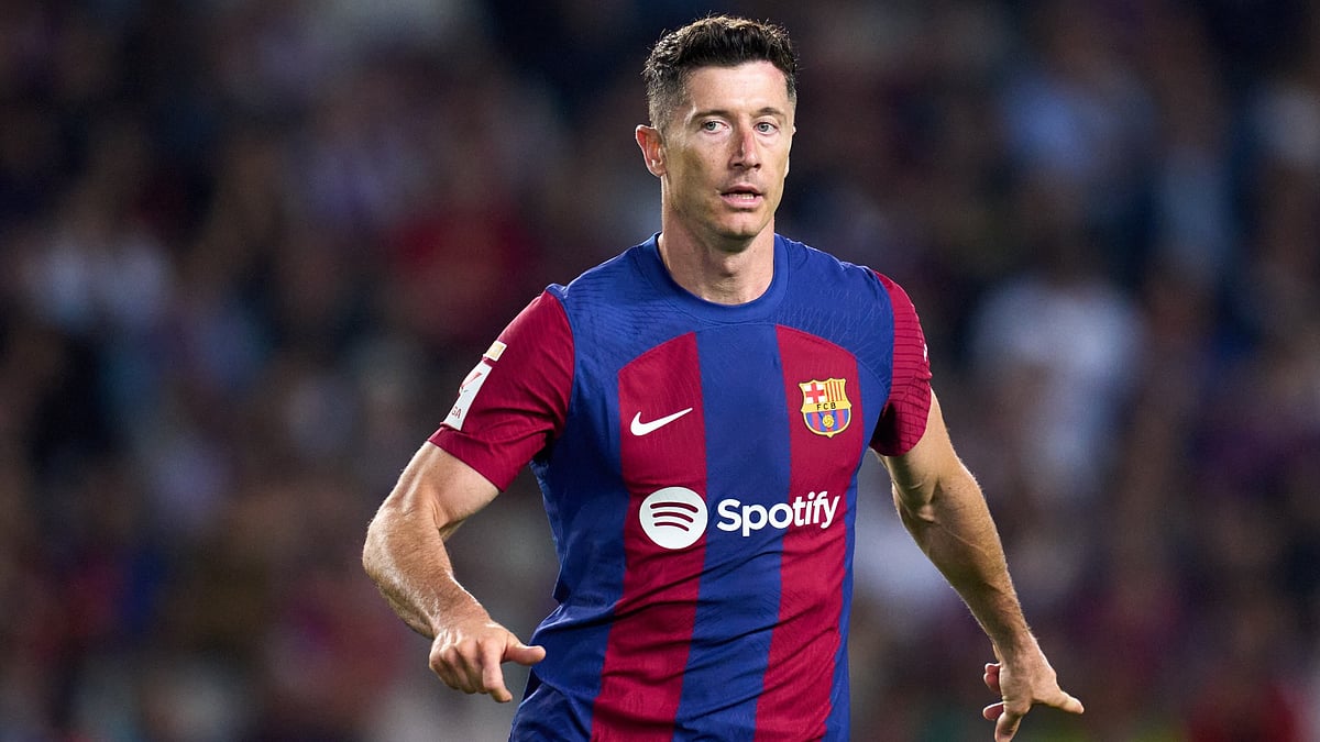 Barcelona striker, Robert Lewandowski.