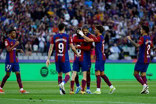 La Liga: Barcelona Beat Rayo Vallecano To Secure Second Spot - In Pics
