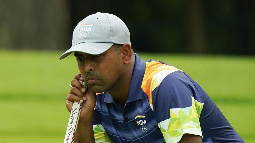 Indian Golfer Anirban Lahiri At Tokyo Olympics - null