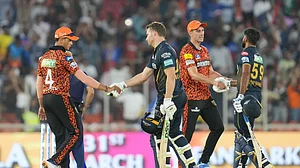 IPL | BCCI : A glimpse from GT vs SRH, match 12 of 2024 Indian Premier League.