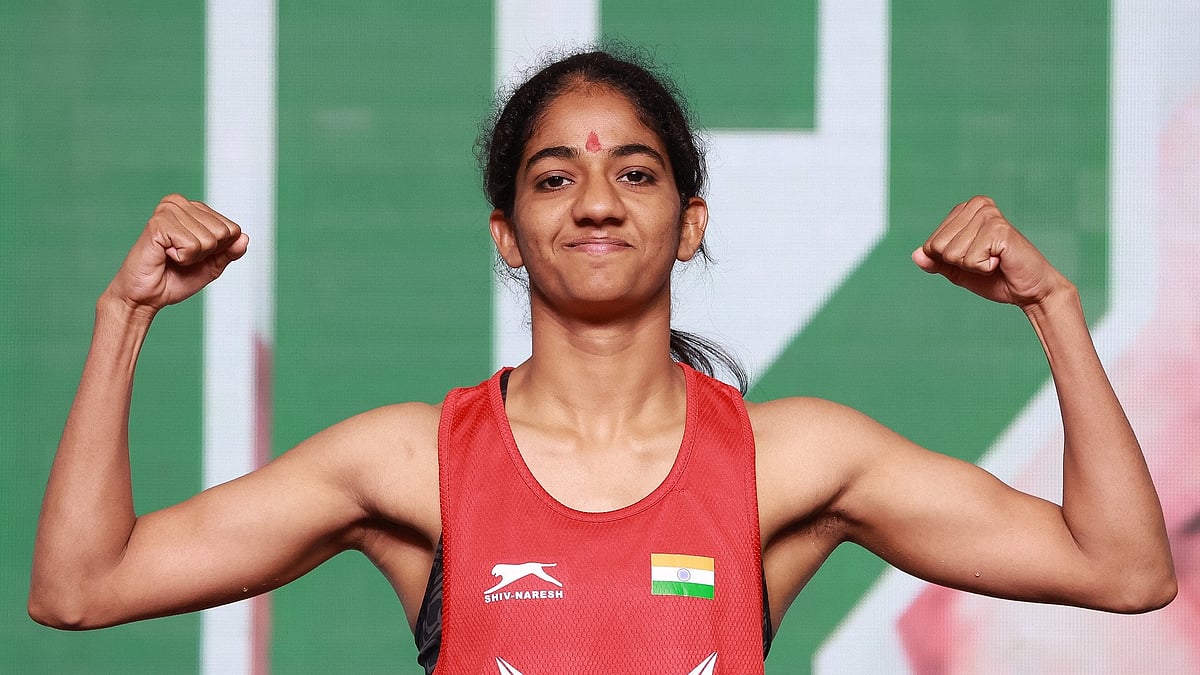 X/IBA_Boxing : File photo of Indian boxer Nitu Ghanghas.