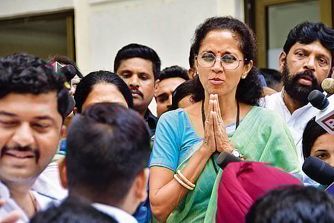 Supriya Sule of the Nationalist Congress Party (Sharadchandra Pawar)