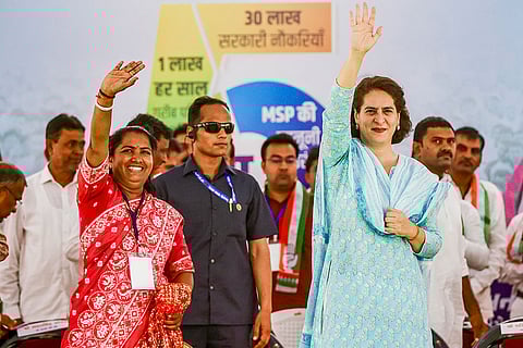 Priyanka Gandhi campaigns in Gujarat