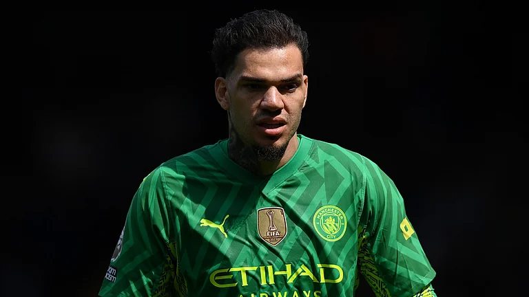 Manchester City goalkeeper, Ederson. - null