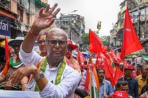 Congress candidate rally in Kolkata