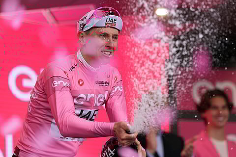 Tadej Pogačar winner of Giro d'Italia stage 2