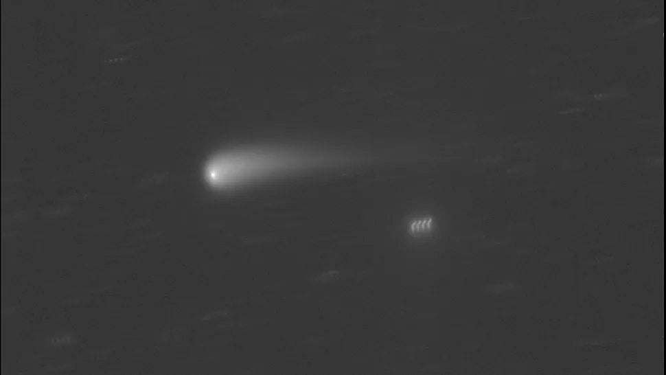 Astronomer of the Virtual Telescope Project captured this image of Comet C/2023 A3 Tsunchinshan-ATLAS on May 5, 2024 from Ceccano, Italy. - Gianluca Masi/The Virtual Telescope Project