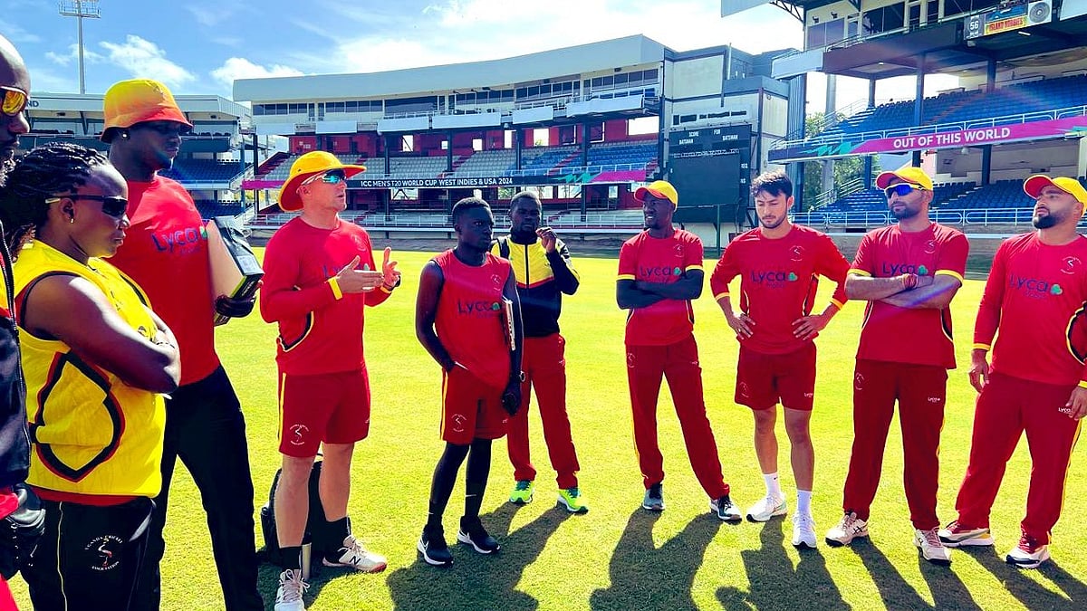 X | Uganda Cricket  : Uganda National Cricket Team in practice session ahead of the 2024 T20 World Cup. 