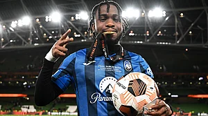 Ademola Lookman will leave Dublin with the Europa League trophy, and match ball after his hat-trick for Atalanta