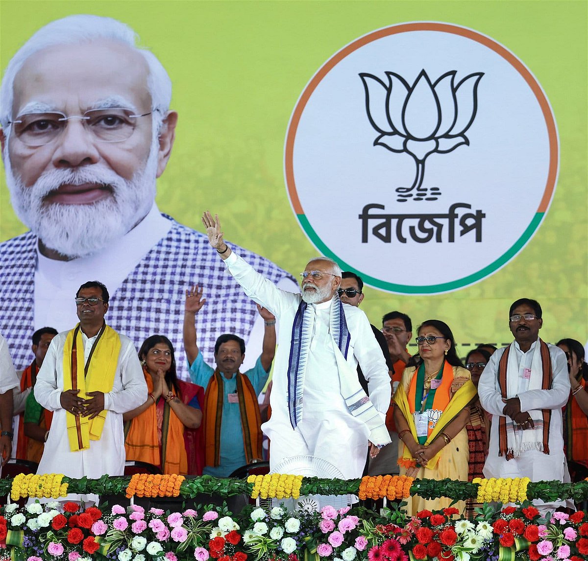 X/@BJP4India : PM Modi in Bardhaman-Durgapur and Krishnanagar Lok Sabha constituencies