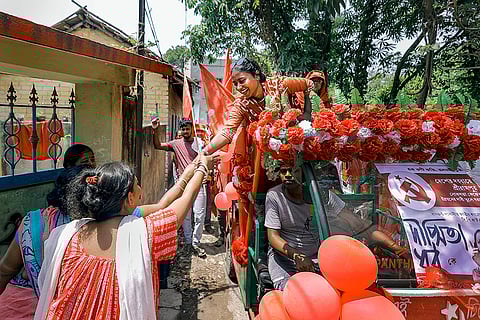 Dipsita Dhar campaigns for LS polls