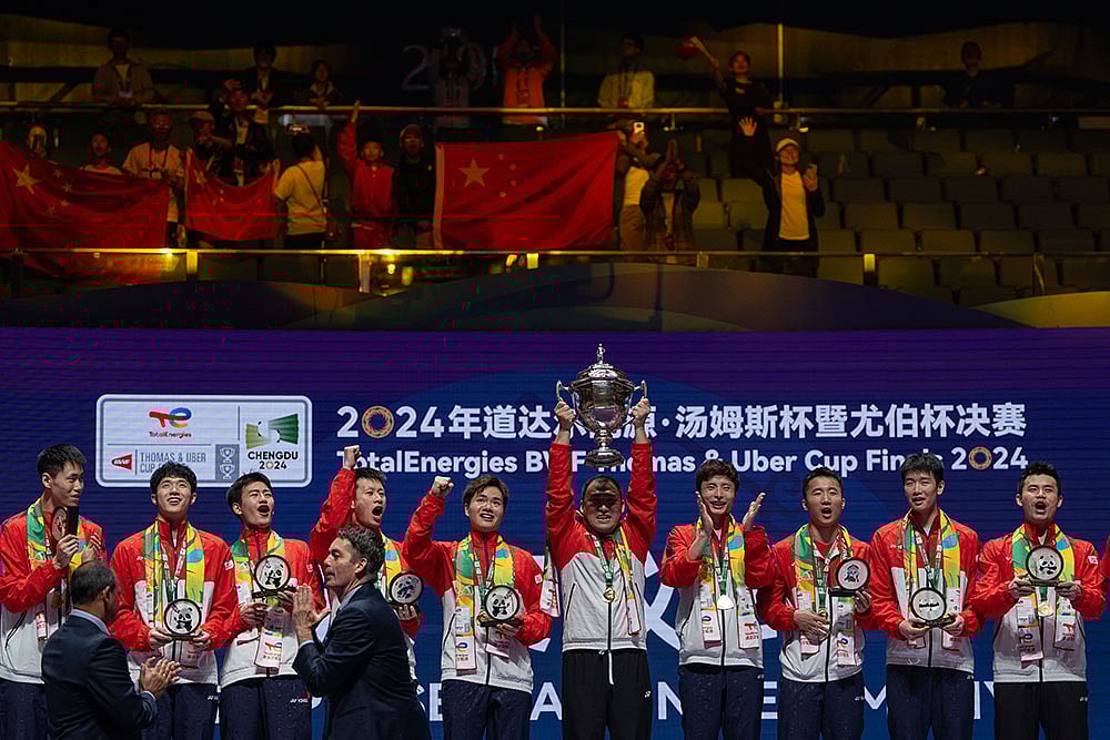 Photo: AP/Ng Han Guan : Thomas Cup