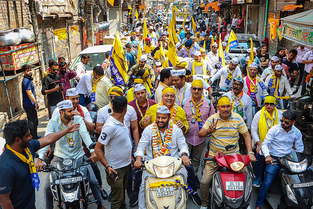 | Photo: PTI : LS Poll 2024: AAP rally in Delhi