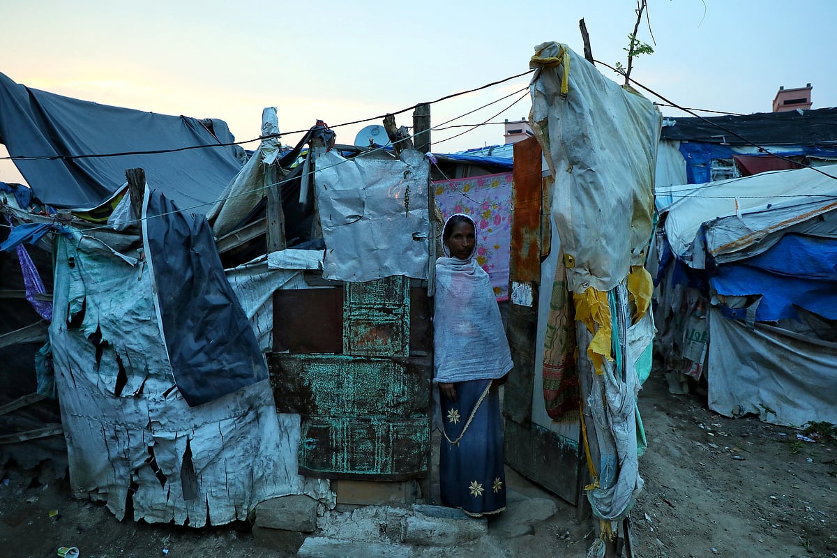 SURESH K PANDEY/Outlook : Islamnagar slum in Ranchi, Jharkhand