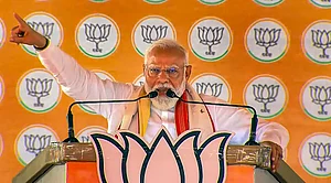 PTI :
PM Modi in Nabarangpur, Odisha