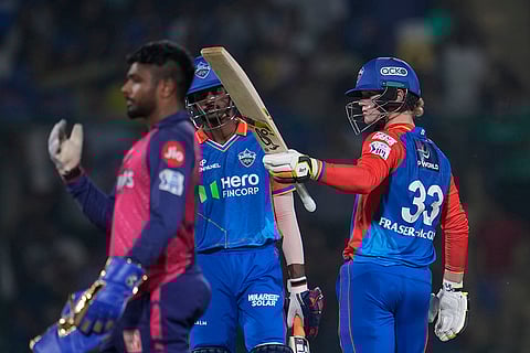 Jake Fraser-McGurk celebrates fifty