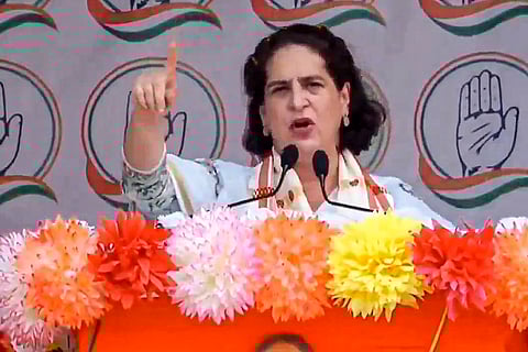 Priyanka Gandhi campaigns in Assam