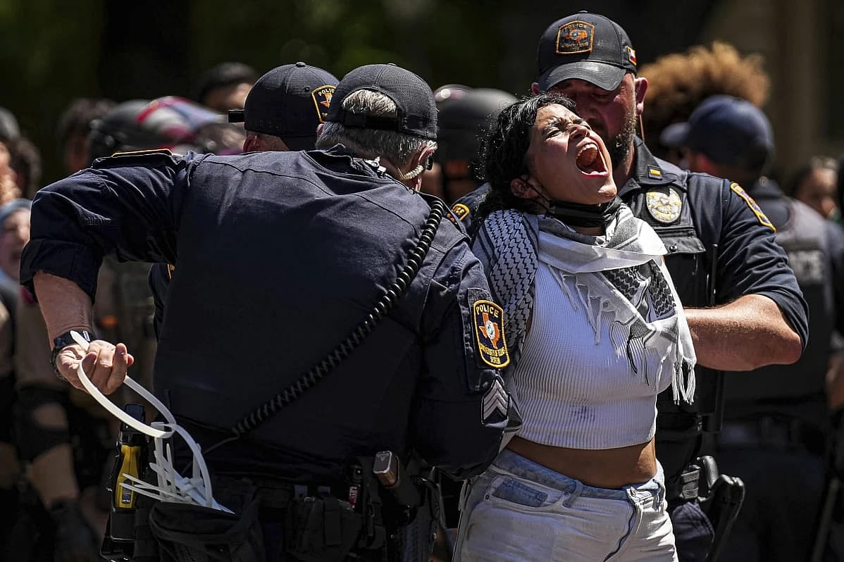 Protests at the Columbia University - AP