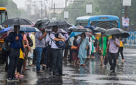 Heavy rain in Kolkata in the aftermath of Cyclone Remal.