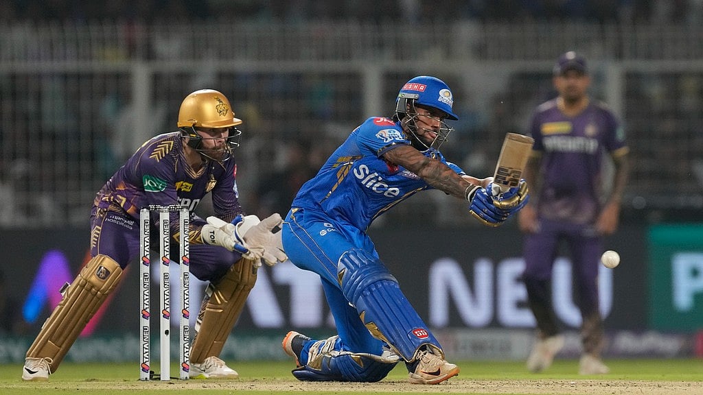 AP : IPL 2024: Kolkata Knight Riders beat Mumbai Indians at Eden Gardens to seal IPL 2024 playoff berth.
