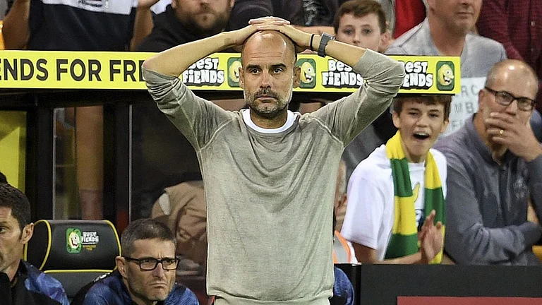 Man City Boss Pep Guardiola is reportedly on his way out post next season. - File