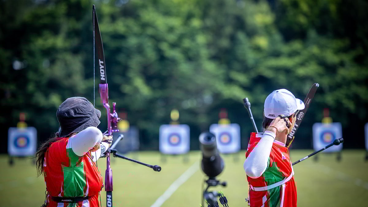 X | World Archery : Athletes in action at the 2024 Archery World Cup Stage 2 in Yecheon, South Korea. 
