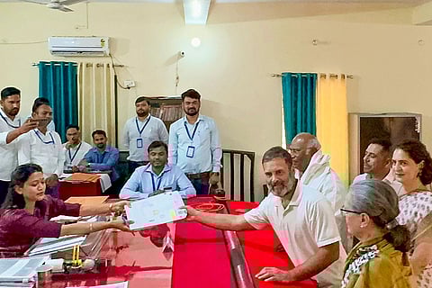 Rahul Gandhi files nomination from Rae Bareli