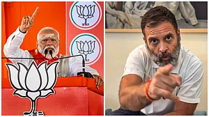 PTI : L: Prime Minister Narendra Modi | R: Congress MP Rahul Gandhi